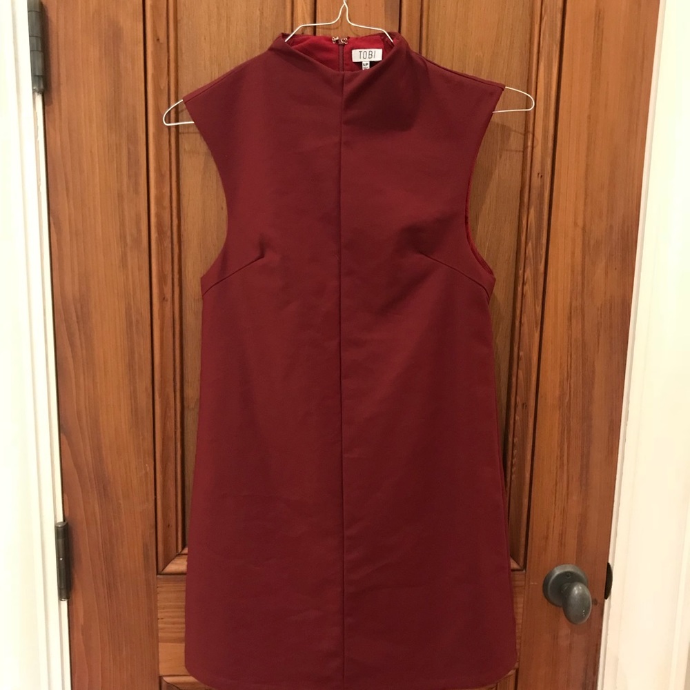 Tobi High neck Maroon Dress SOLD